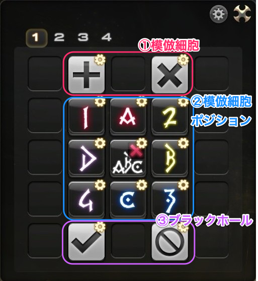 クイックパネル